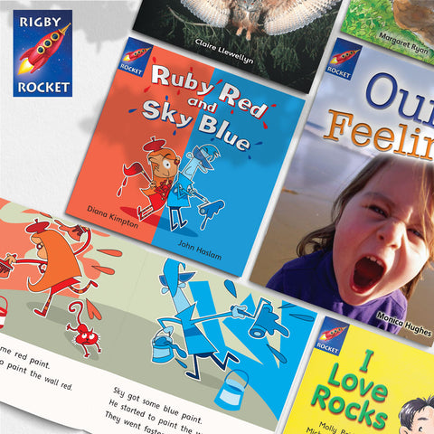 Rigby Rocket Set B (Value Pack) Blue to Turquoise, 20 titles