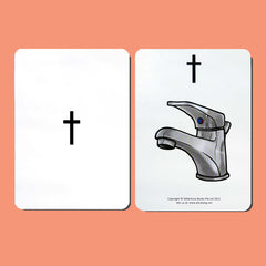 T Grapheme Card (front and back)
