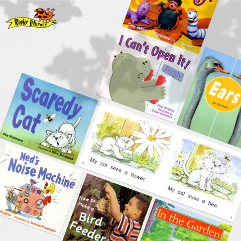 Rigby Literacy PACK A: Emergent & Early (Value Pack), 18 titles