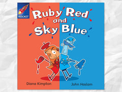 Cover of Ruby Red and Sky Blue, Rigby Rocket